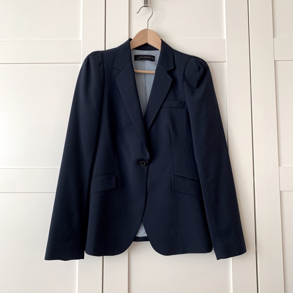 Zara Woman Navy Blazer